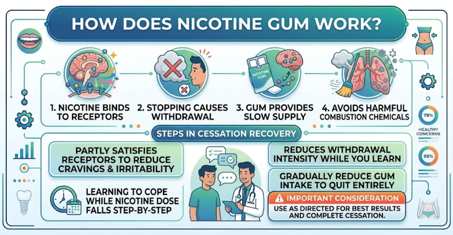 infographic nicotine gum